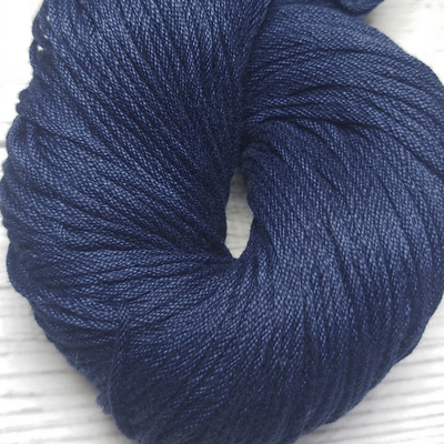 Algodón Peruano Mercerizado Azul Marino 100 Gr Madeja