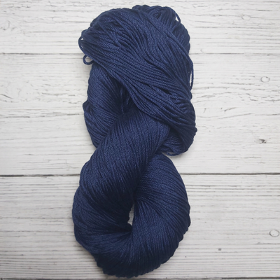 Algodón Peruano Mercerizado Azul Marino 100 Gr Madeja