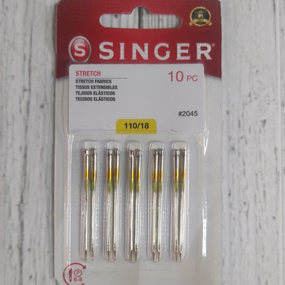 Aguja Para Máquina De Coser Familiar 110/18 Punta Bolita Por Unidad