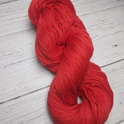Algodón Peruano Mercerizado Rojo 100 Gr Madeja