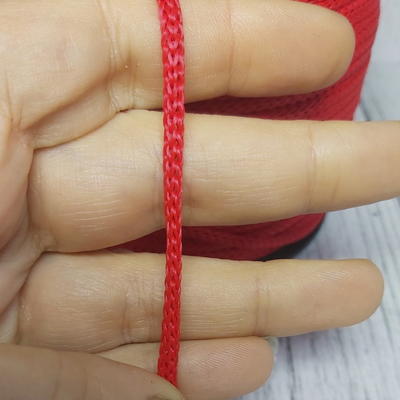 Cordón Cola de Rata 3mm Rojo para Crochet y Bijou (100 mts)