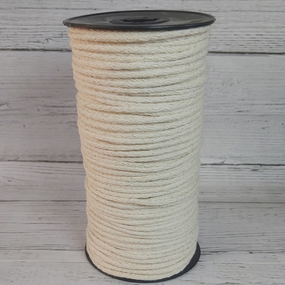 Cordón Relleno De Algodón Con Pabilo 3mm X 100 Mts Crudo