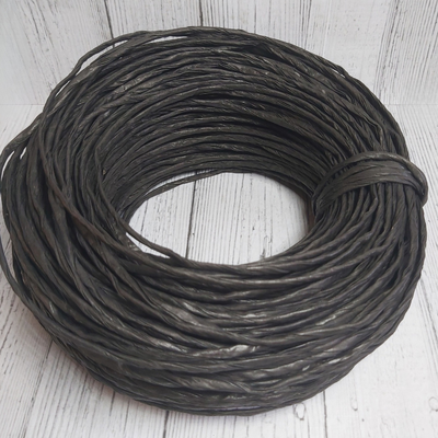 Hilo de Papel Kraft Negro madeja 3mm (100 mts)
