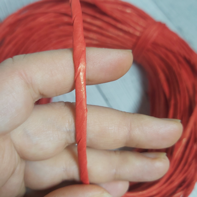 Hilo de Papel Kraft Rojo madeja 3mm (100 mts)