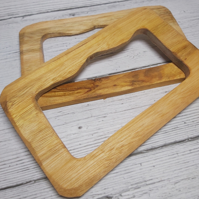 Manija de madera rectangular 18x11cm