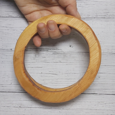Manija de madera Redonda 14cm