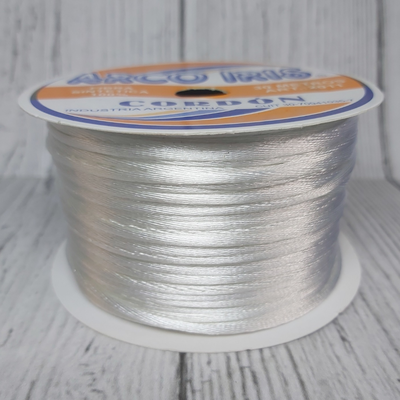 Cordón De Seda Raso 2,5mm X 30 Mts Blanco Para Bijou Y Accesorios