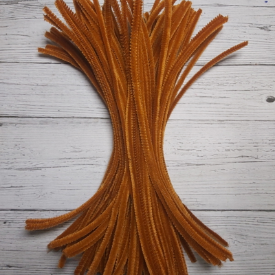 Limpiapipas Ocre De 30 Cm Para Manualidades Flores Deco Navideña