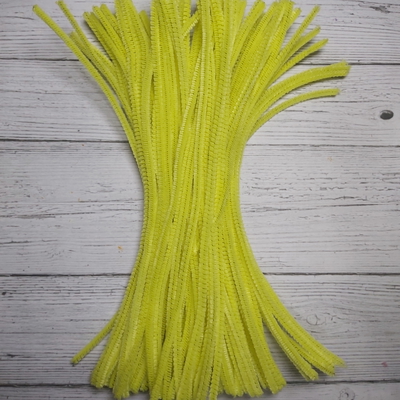 Limpiapipas Amarillo Patito De 30 Cm Para Manualidades Flores Deco Navideña