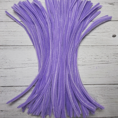 Limpiapipas Lila De 30 Cm Para Manualidades Flores Deco Navideña