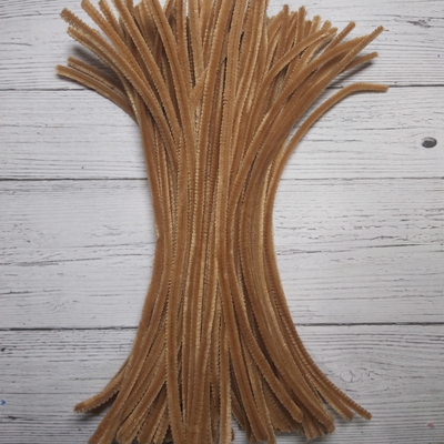 Limpiapipas Beige De 30 Cm Para Manualidades Flores Deco Navideña