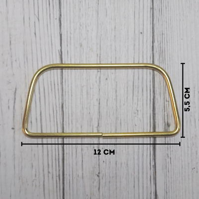 Par de Manijas de metal dorada 12cm