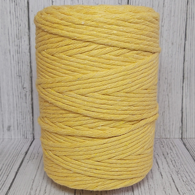 Hilo de Algodón 40 Hebras Amarillo - 3,5mm x 130 mts