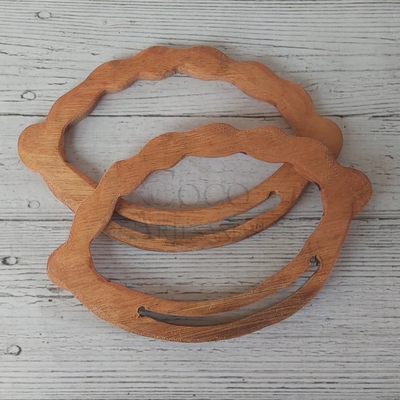 Manija de madera ondas c/ranura 19x12cm