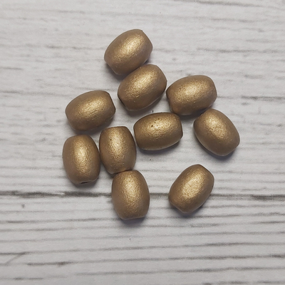 Pack x 10 - Óvalos de Madera Cobre 10mm x 12mm para Deco y artesanias