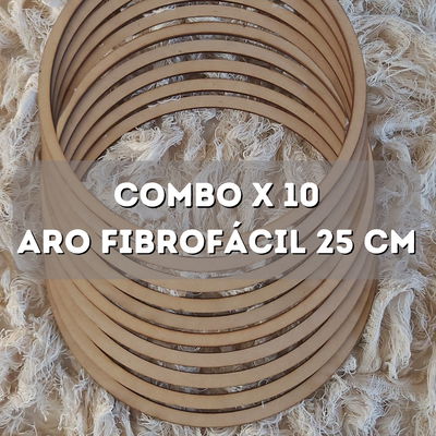 Aros de fibrofacil 25 cm - Pack x 10 