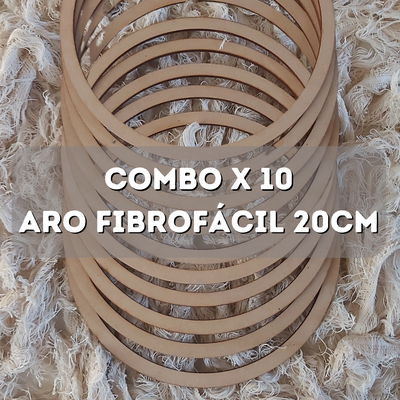 Aros de fibrofacil 20 cm - Pack x 10 