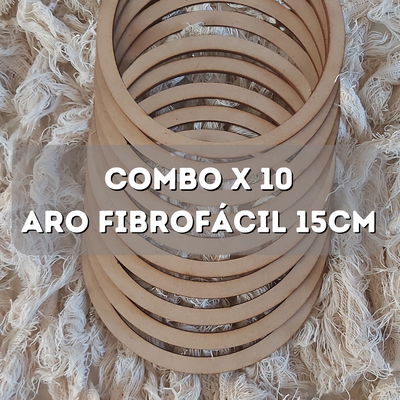 Aros de fibrofacil 15 cm - Pack x 10 