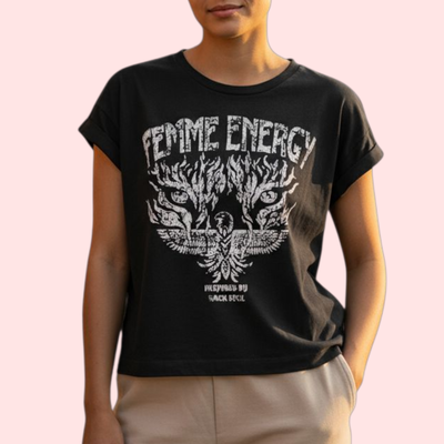 REMERA DE ALGODON CON APLIQUE BRILLOSO