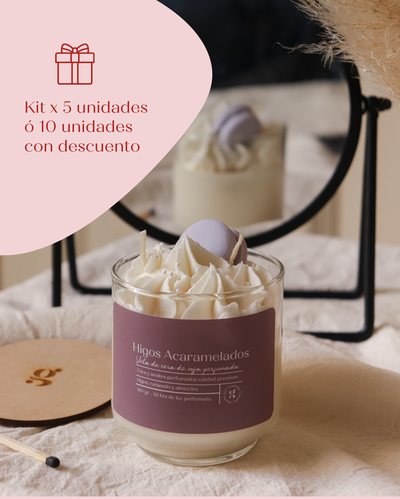 Kit velas  aromáticas Colección Gourmet para regalo