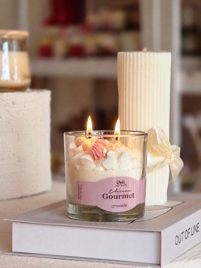 Vela aromática Helado de Vainilla y Chocolate Blanco – Colección Gourmet Esencial