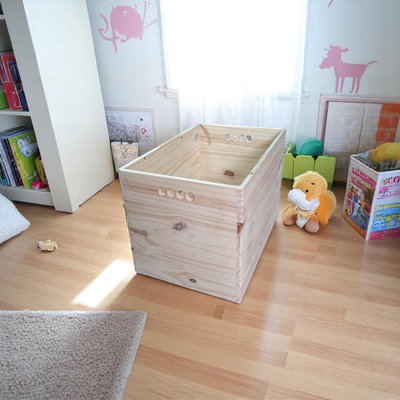 Baúl Juguetero Cajón Organizador Sin Tapa