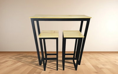 Set Expansión | Línea Magna | con Banquetas Roble Claro