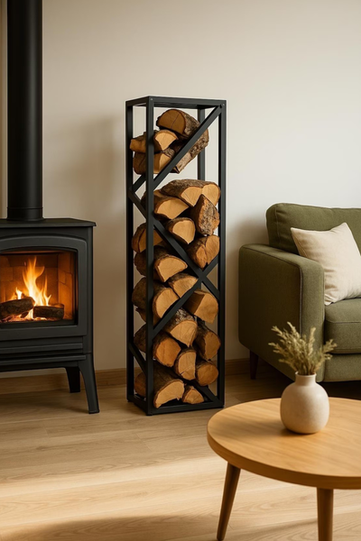 Leñero Vertical de Hierro