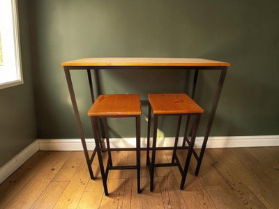 Set Estudio Moderno | Línea Dinámica | con 2 Banquetas