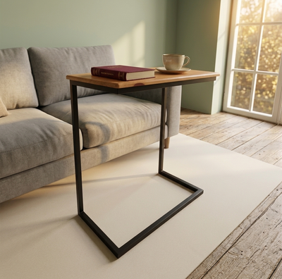 Mesa de Arrime | Puente | Hierro Y Madera 
