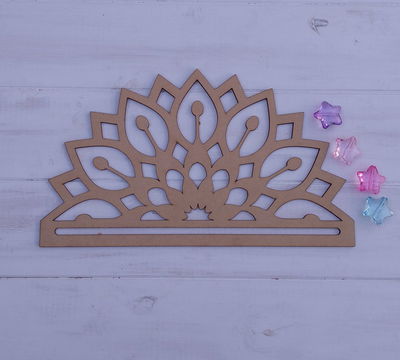 Colgante para macramé Medio Mandala (C03)