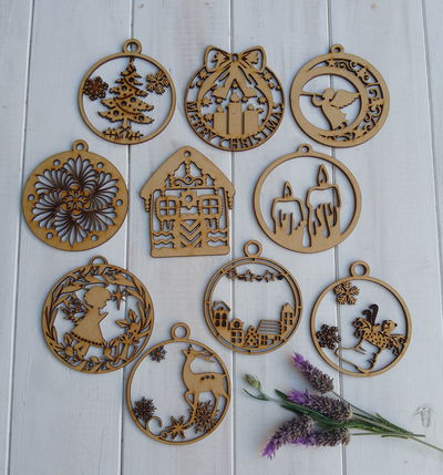 🎄 Esferas navideñas x 10 unidades surtidas🎄 (Combo D)