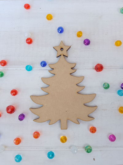 🎄Arbolito navideño liso para colgar (AN11)