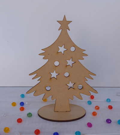 🎄Arbolito navideño calado con base (AN09)