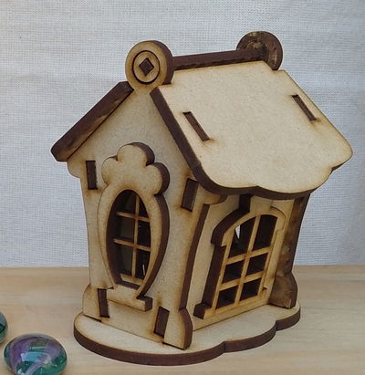 🏠Fanal Casita navideña 5 para velitas LED