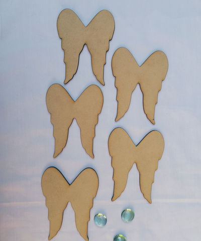 Alas de Ángel MDF 3 mm, color natural.