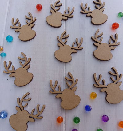 🔸Mini cabecita de renos🔸 Pack x 50 unidades