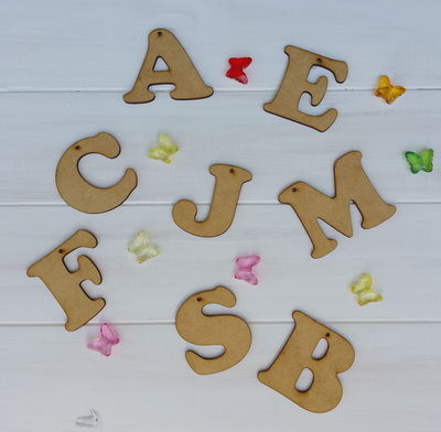 🌟Letras para llaveros, mdf 3 mm🌟
