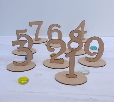 🔢 Números identificadores de mesa (simples)