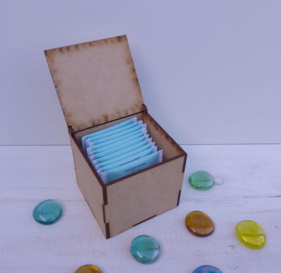 Caja de té, lisa para pintar 🎨