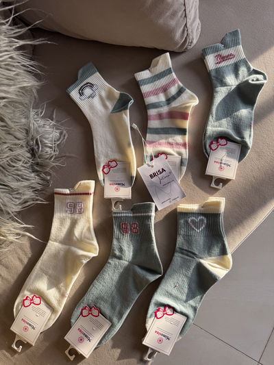 PACK X3 MEDIAS TENNIS SURTIDO  AQUA Y ROSA
