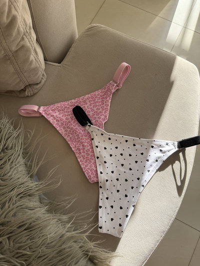 PACK LESS  X2 Rosa y corazón 