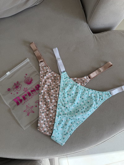 PACK LESS ALGODÓN flor beige