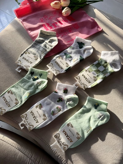 PACK X3 medias cactus