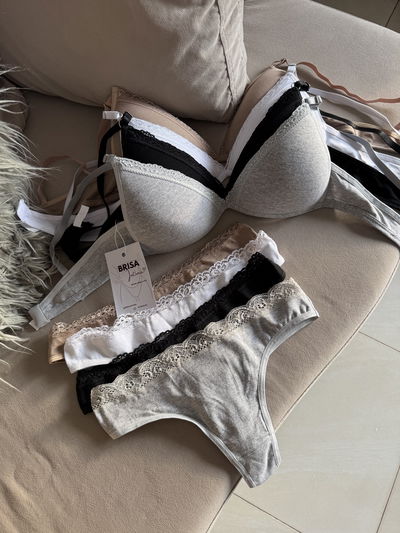 CONJUNTO ALGODÓN TAZA SOFT TRIANGULO