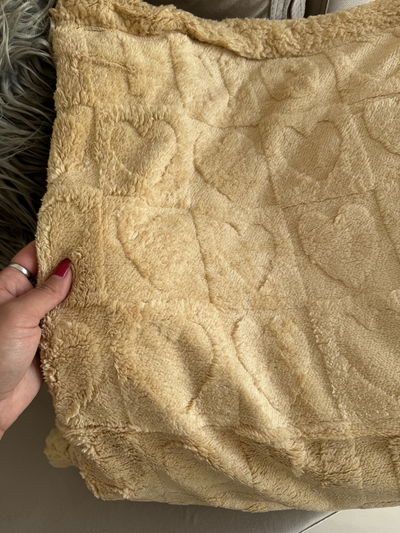 FRAZADA CON CORDERITO DE DOS PLAZAS