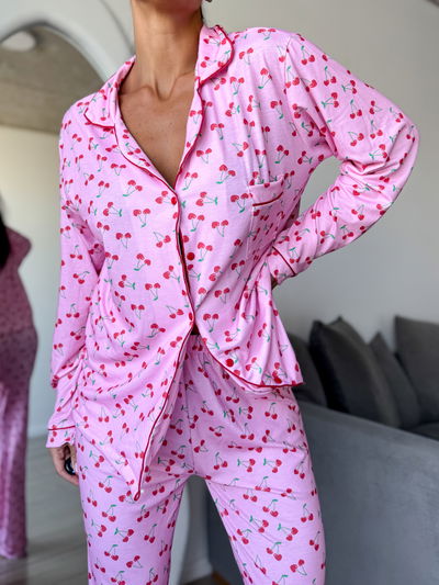 PIJAMA CAMISERO CHERRY