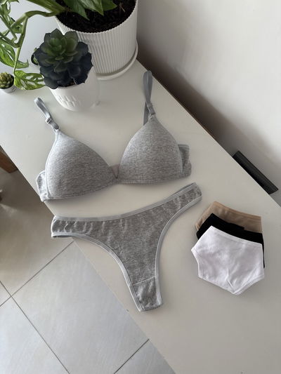 CONJUNTO ALGODÓN TAZA SOFT TRIANGULO