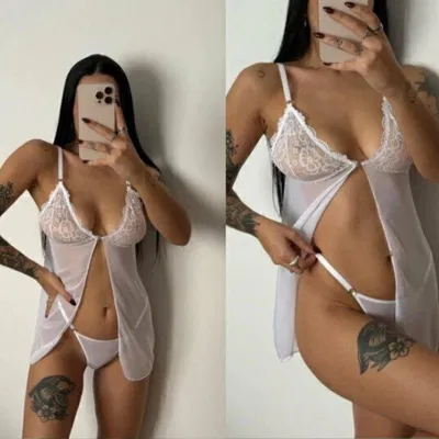 Baby doll abierto blanco