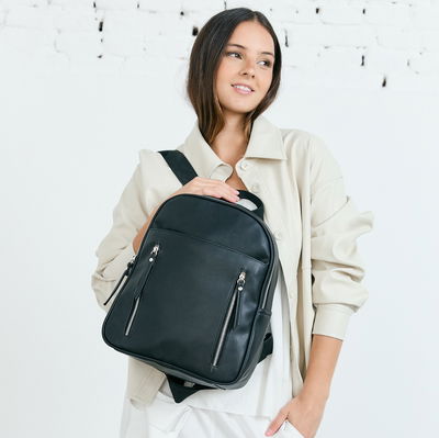 Mochila PU bolsillos
